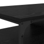 Mesa de Café Roble Negro 100 x 50 x 45 cm Madera contrachapada
