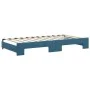 Sofá cama nido terciopelo azul 100x200 cm de , Camas y somieres - Ref: Foro24-3197777, Precio: 259,71 €, Descuento: %