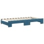 Sofá cama nido terciopelo azul 100x200 cm de , Camas y somieres - Ref: Foro24-3197777, Precio: 269,49 €, Descuento: %