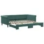 Sofá cama nido terciopelo verde oscuro 100x200 cm de , Camas y somieres - Ref: Foro24-3197780, Precio: 260,78 €, Descuento: %