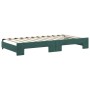 Ausziehbares Schlafsofa aus dunkelgrünem Samt, 100 x 200 cm von , Betten und Lattenroste - Ref: Foro24-3197780, Preis: 260,30...
