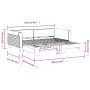 Ausziehbares Schlafsofa aus dunkelgrünem Samt, 100 x 200 cm von , Betten und Lattenroste - Ref: Foro24-3197780, Preis: 260,30...
