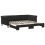 Sofá cama nido terciopelo negro 100x200 cm de , Camas y somieres - Ref: Foro24-3197782, Precio: 292,70 €, Descuento: %