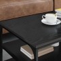Mesa de Café Roble Negro 90 x 49 x 40 cm Madera contrachapada