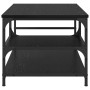Mesa de Café Roble Negro 90 x 49 x 40 cm Madera contrachapada