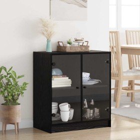 Armario auxiliar Roble Negro 68 x 37 x 75,5 cm en Aparadores | Comprar online en Foro24