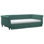Sofá cama nido con cajones terciopelo verde oscuro 100x200 cm de , Camas y somieres - Ref: Foro24-3197852, Precio: 471,37 €, ...