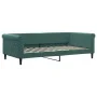 Sofá cama nido con cajones terciopelo verde oscuro 100x200 cm de , Camas y somieres - Ref: Foro24-3197852, Precio: 471,37 €, ...