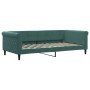 Trundle sofa bed with drawers dark green velvet 100x200 cm by , Beds and slatted bases - Ref: Foro24-3197852, Price: 470,63 €...
