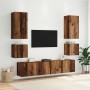 Mueble de TV Montado en la Pared Madera Vieja 100 x 35 x 41 cm