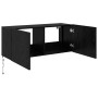 Mueble de TV Montado en la Pared Roble Negro 100 x 35 x 41 cm