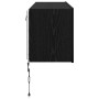 Mueble de TV Montado en la Pared Roble Negro 100 x 35 x 41 cm