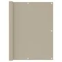 Balkonmarkise aus beiger Oxford-Gewebe 120x600 cm. von , Sonnenschirme - Ref: Foro24-134947, Preis: 31,96 €, Rabatt: %
