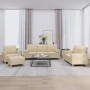 Sofa set with cushions 4 pieces cream fabric by , Sofas - Ref: Foro24-3201268, Price: 635,70 €, Discount: %
