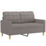 Juego de sofás con cojines 3 piezas tela gris taupe de , Sofás - Ref: Foro24-3201305, Precio: 519,61 €, Descuento: %