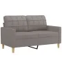 Sofa set with cushions 3 pieces taupe gray fabric by , Sofas - Ref: Foro24-3201305, Price: 509,54 €, Discount: %