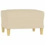 Sofa set with cushions 3 pieces cream fabric by , Sofas - Ref: Foro24-3201332, Price: 533,32 €, Discount: %