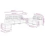 Sofagarnitur mit Kissen, 3-teilig, cremefarbener Stoff von , Sofas - Ref: Foro24-3201332, Preis: 532,94 €, Rabatt: %
