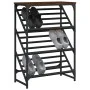 Eichenbraunes Schuhregal aus Holzwerkstoff, 60 x 30 x 85 cm von , Schuhregale und Schuhorganisatoren - Ref: Foro24-833427, Pr...