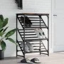 Mueble zapatero madera de ingeniería roble ahumado 60x30x85 cm de , Zapateros y organizadores de calzado - Ref: Foro24-833425...