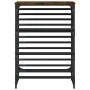 Mueble zapatero madera de ingeniería roble ahumado 60x30x85 cm de , Zapateros y organizadores de calzado - Ref: Foro24-833425...