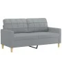 Sofa set with cushions 3 pieces light gray fabric by , Sofas - Ref: Foro24-3201282, Price: 422,08 €, Discount: %