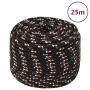 Cuerda de barco polipropileno negra 12 mm 25 m de , Sogas y cuerdas metálicas - Ref: Foro24-152352, Precio: 20,95 €, Descuent...