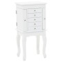 Armario joyero de pie blanco de , Aparadores - Ref: Foro24-246960, Precio: 92,98 €, Descuento: %