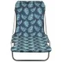 Folding loungers 2 units steel and leaf print fabric by , Loungers - Ref: Foro24-310346, Price: 93,94 €, Discount: %
