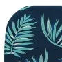 Folding loungers 2 units steel and leaf print fabric by , Loungers - Ref: Foro24-310346, Price: 93,94 €, Discount: %