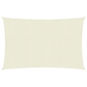 Cream HDPE sail awning 160 g/m² 4x5 m by , Umbrellas - Ref: Foro24-311188, Price: 45,33 €, Discount: %
