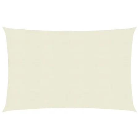 Cream HDPE sail awning 160 g/m² 4x5 m by , Umbrellas - Ref: Foro24-311188, Price: 45,33 €, Discount: %