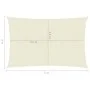 Cream HDPE sail awning 160 g/m² 4x5 m by , Umbrellas - Ref: Foro24-311188, Price: 45,33 €, Discount: %