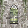 Espejo de jardín hierro negro para exterior 100x45 cm de , Espejos - Ref: Foro24-318362, Precio: 137,53 €, Descuento: %