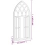 Gartenspiegel aus schwarzem Eisen für den Außenbereich, 100 x 45 cm von , Spiegel - Ref: Foro24-318362, Preis: 129,52 €, Raba...