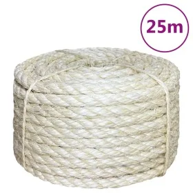 100% sisal rope 12 mm 25 m by , Ropes and metal cords - Ref: Foro24-155027, Price: 34,27 €, Discount: %