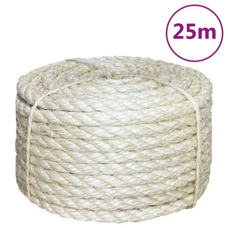 Cuerda 100% sisal 12 mm 25 m de , Sogas y cuerdas metálicas - Ref: Foro24-155027, Precio: 34,27 €, Descuento: %