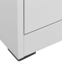 Armario archivador de acero gris claro 90x46x134 cm