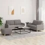 Sofa set with cushions 3 pieces taupe gray fabric by , Sofas - Ref: Foro24-3201289, Price: 460,33 €, Discount: %