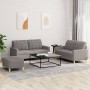 Sofagarnitur mit Kissen, 3-teilig, taupegrauer Stoff von , Sofas - Ref: Foro24-3201289, Preis: 468,04 €, Rabatt: %