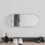 Espejo de pared ovalado plateado 50x20 cm de , Espejos - Ref: Foro24-348189, Precio: 19,58 €, Descuento: %