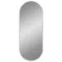 Espejo de pared ovalado plateado 50x20 cm de , Espejos - Ref: Foro24-348189, Precio: 19,58 €, Descuento: %