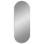 Espejo de pared ovalado plateado 50x20 cm de , Espejos - Ref: Foro24-348189, Precio: 20,59 €, Descuento: %