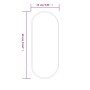 Black oval wall mirror 60x25 cm by , Mirrors - Ref: Foro24-348204, Price: 34,15 €, Discount: %