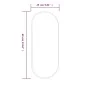 Schwarzer ovaler Wandspiegel 60x25 cm von , Spiegel - Ref: Foro24-348204, Preis: 31,99 €, Rabatt: %