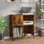 Scheibenschrank aus geräuchertem Eichensperrholz, 84,5 x 38 x 89 cm von , CD- und DVD-Speicher - Ref: Foro24-832002, Preis: 7...