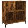 Scheibenschrank aus geräuchertem Eichensperrholz, 84,5 x 38 x 89 cm von , CD- und DVD-Speicher - Ref: Foro24-832002, Preis: 7...