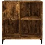 Scheibenschrank aus geräuchertem Eichensperrholz, 84,5 x 38 x 89 cm von , CD- und DVD-Speicher - Ref: Foro24-832002, Preis: 7...