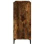 Scheibenschrank aus geräuchertem Eichensperrholz, 84,5 x 38 x 89 cm von , CD- und DVD-Speicher - Ref: Foro24-832002, Preis: 7...