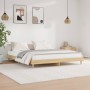 Bettgestell aus Sonoma-Eiche-Holzwerkstoff, 140 x 200 cm von , Betten und Lattenroste - Ref: Foro24-832040, Preis: 120,38 €, ...
